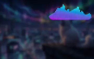 On the desktop: only the bars, with no window and no background